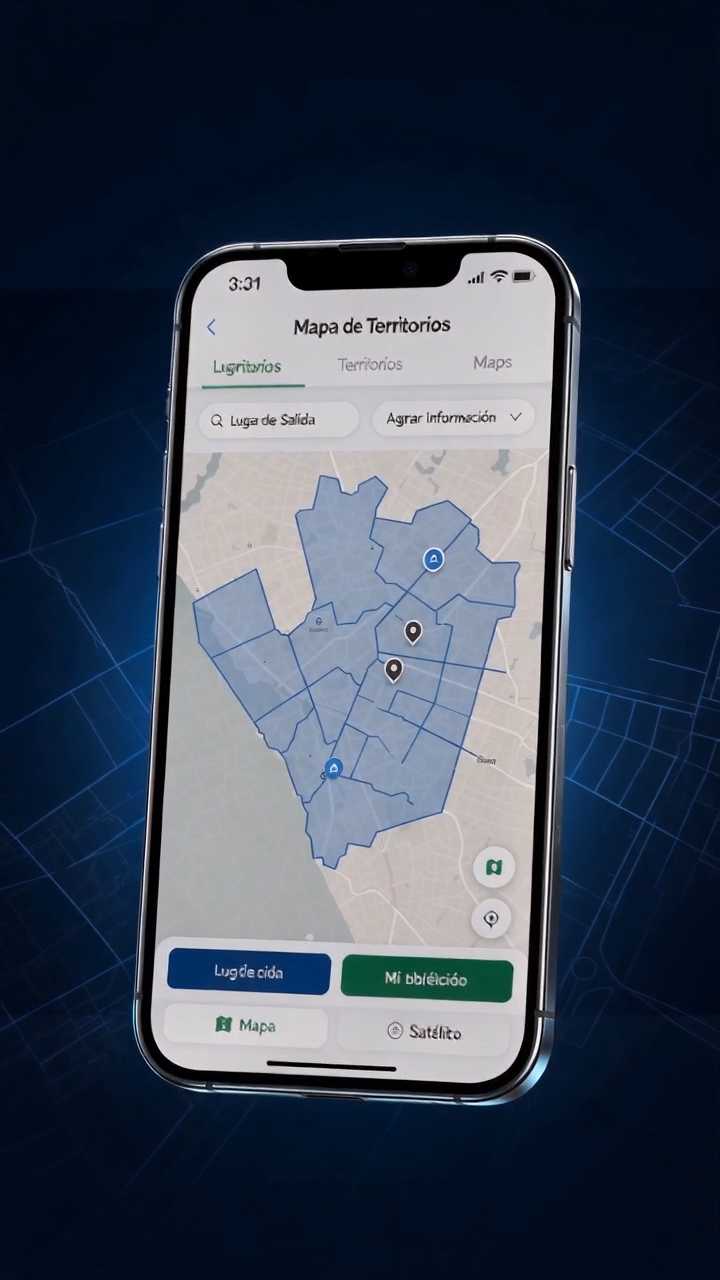 Pantalla del mapa de territorios